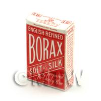 Dolls House Miniature Red Borax Soap Powder Box