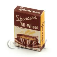 Dolls House Miniature Spencers All-Wheat Box