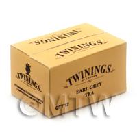 Dolls House Twinings Earl Grey Tea Shop Stock Box