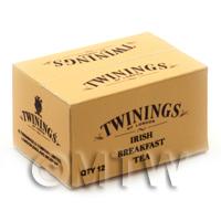 Dolls House Miniature Twinings Irish Tea Shop Stock Box