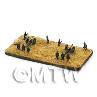 deployed British 12pdr from rear