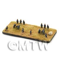 deployed British 12pdr from front