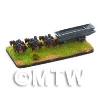 left hand view of the boat section of the pontoon bridge