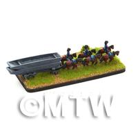 right hand view of the boat section of the pontoon bridge