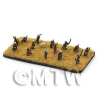 skirmishing tribesmen from the rear