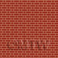 Dolls House Miniature Red Brick Cladding Paper