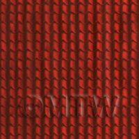 Dolls House Miniature Red Roof Tile Cladding Paper
