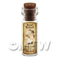 Dolls House Apothecary Parasol Mushroom Bottle And Colour Label