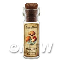 Dolls House Apothecary Peppery Bolete Fungi Bottle And Colour Label