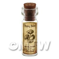 Dolls House Miniature Apothecary Peppery Bolete Fungi Bottle And Label