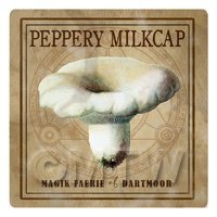 Dolls House Miniature Apothecary Peppery Milk Cap Fungi Colour Box Label