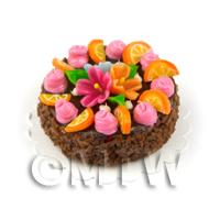 Miniature Chocolate and Orange Slice Cake 