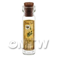 Dolls House Apothecary Poppy Seed Herb Long Colour Label And Bottle
