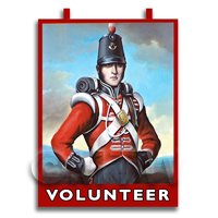 Dolls House Miniature Pub / Tavern Sign - The Volunteer