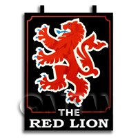 Dolls House Miniature Pub / Tavern Sign - Red Lion