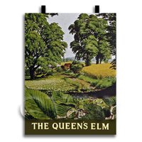 Dolls House Miniature Pub / Tavern Sign - The Queens Elm