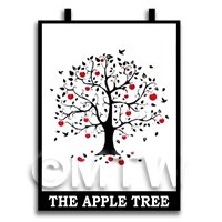 Dolls House Miniature Pub / Tavern Sign - The Apple Tree