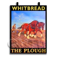 Dolls House Miniature Pub / Tavern Sign - The Plough