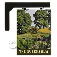 Wall Mounted Dolls House Pub / Tavern Sign - The Queens Elm