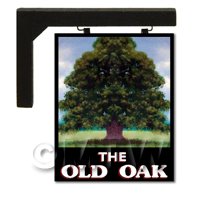 Wall Mounted Dolls House Pub / Tavern Sign - The Old Oak