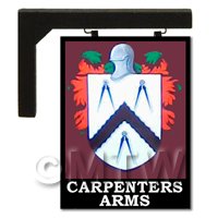 Wall Mounted Dolls House Pub / Tavern Sign - Carpenters Arms
