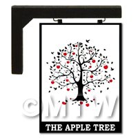 Wall Mounted Dolls House Pub / Tavern Sign - The Apple Tree