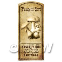 Dolls House Miniature Apothecary Pungent Cort Fungi Label