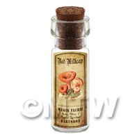 Dolls House Apothecary Red Milk Cap Fungi Bottle And Colour Label