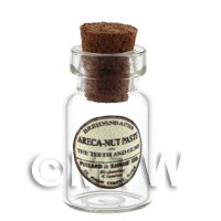 Dolls House Miniature Areca Nut Paste Glass Apothecary Ointment Jar 