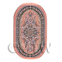 Dolls House Miniature 16th Century Small Oval Carpet / Rug (16NSO01)