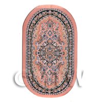 Dolls House Miniature 16th Century Small Oval Carpet / Rug (16NSO01)