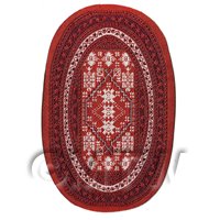 Dolls House Small 16th Century Oval Carpet / Rug (16NSO02)