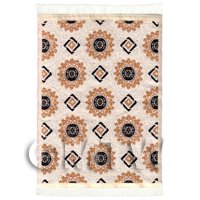 Dolls House Art Deco Small Rectangular Carpet / Rug (ADNSR24)