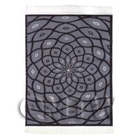 Dolls House Art Deco Small Rectangular Carpet / Rug (ADNSR28)