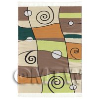 Dolls House Art Deco Medium Rectangular Carpet / Rug (ADNMR16)