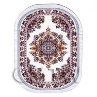 Dolls House Miniature Large Oval Victorian Carpet / Rug (VCLO03)