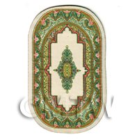 Dolls House Miniature Small Oval Victorian Carpet / Rug (VCNSO02)