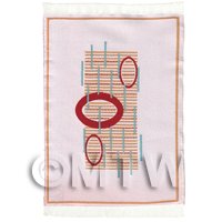 Dolls House Art Deco Small Rectangular Carpet / Rug (ADNSR01)