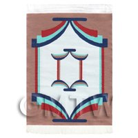 Dolls House Art Deco Small Rectangular Carpet / Rug (ADNSR02)