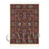 Dolls House Small Rectangular 18th Century Carpet / Rug (18NSR12)