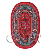 Dolls House Small Oval Tudor / Medieval Rug (TUNSO02)