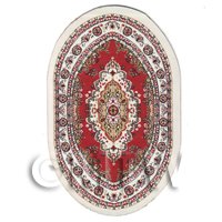 Dolls House Small Oval 16th Century Carpet / Rug (16NSO03)