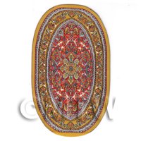 Dolls House Small Oval 17th Century Carpet / Rug (17NSO03)