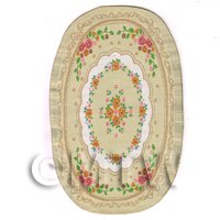 Dolls House Small Oval 18th Century Carpet / Rug (18NSO03)