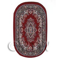 Dolls House Small Oval 18th Century Carpet / Rug (18NSO04)