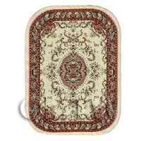 Dolls House Miniature Large Oval Victorian Carpet / Rug (VCLO01)