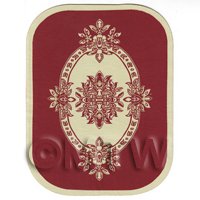 Dolls House Large Oval French Provincial Carpet / Rug (FPLOR1)