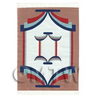 Dolls House Art Deco Medium Rectangular Carpet / Rug (admr02)