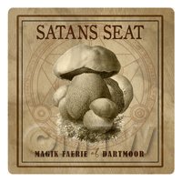 Dolls House Miniature Apothecary Satan Seat Fungi Sepia Box Label