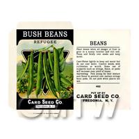 Dolls House Miniature Bush Beans Seed Packet (SP04)